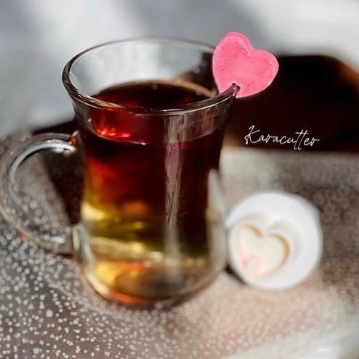 کاتر فشاری قند مدل قلب لب فنجون