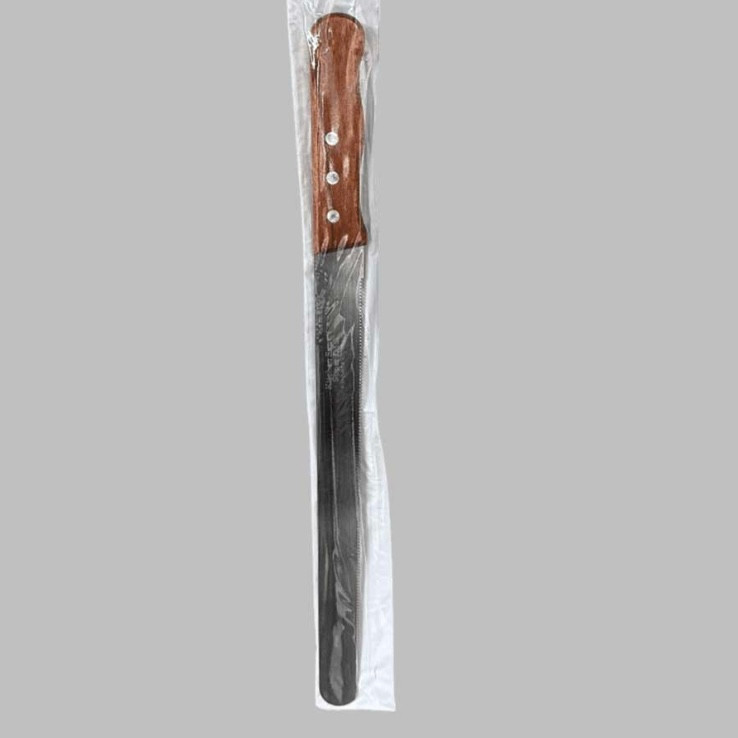 چاقو دنده ریز 30 سانت دسته چوبی